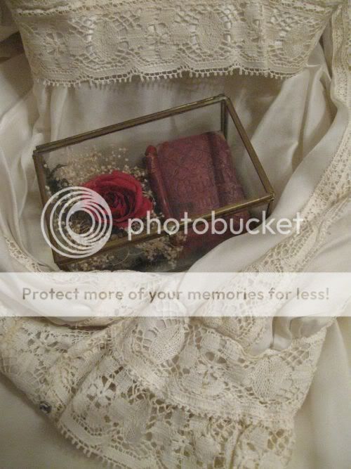 prezent z róż różarnia shabby chic