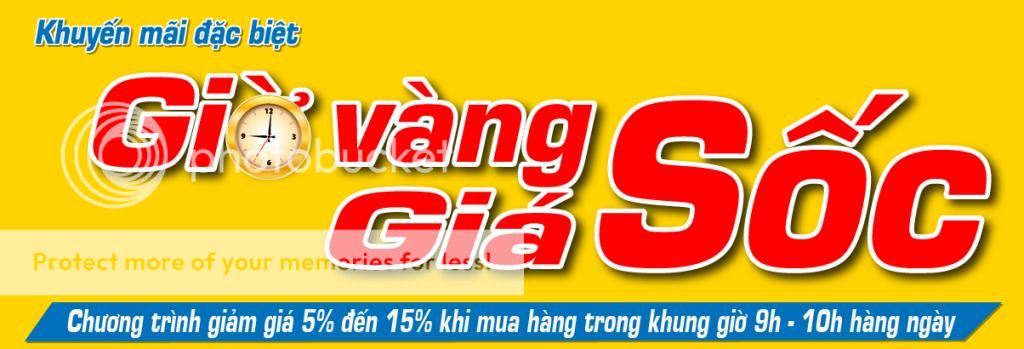 Chương trình giờ vàng giá sốc tháng 08 - 2014