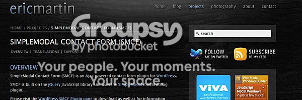 SimpleModal Contact Form SMCF 10 Plugins de formulários para Wordpress
